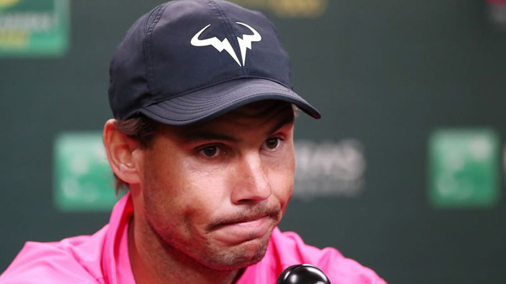 Nadal se retira de Indian Wells por lesión y no jugará con Federer
