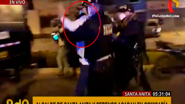 Alcalde De Santa Anita Fue Detenido Por La PNP Tras Liderar Protesta