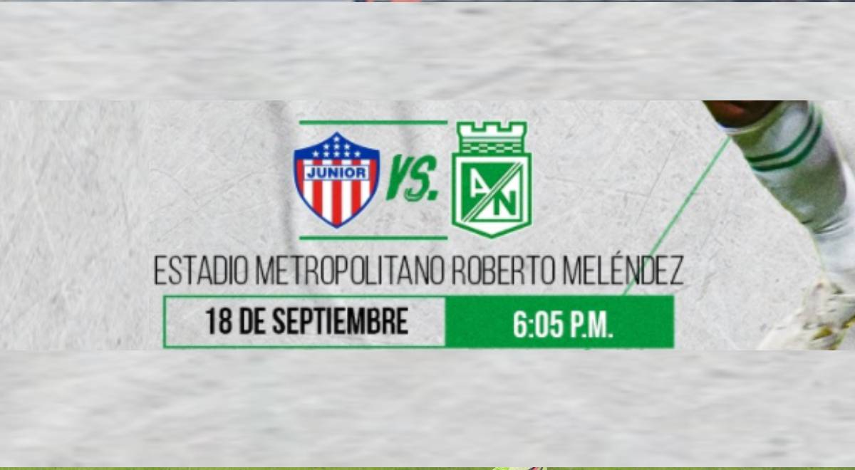 Junior vs Atlético Nacional EN VIVO: PT 1-1 por la fecha 10 de la Liga BetPlay 2021