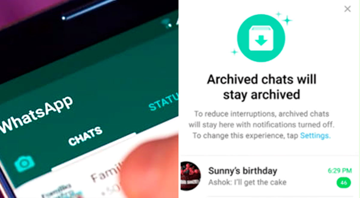 WhatsApp: Cómo quitar chats archivados de la parte superior de la app