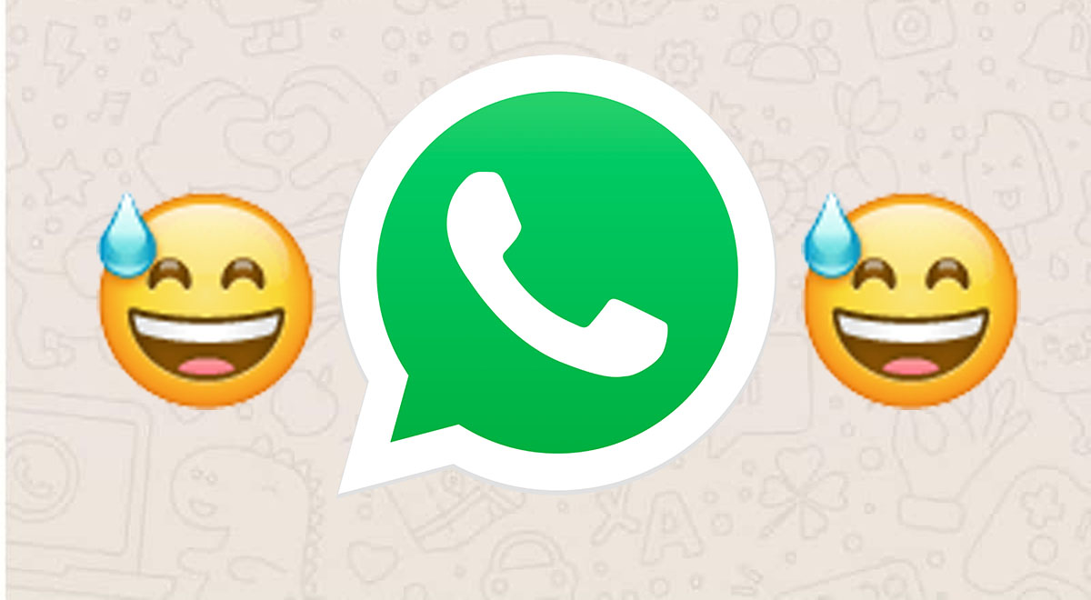 WhatsApp: conoce qué significa la cara sonriente con la gota de sudor
