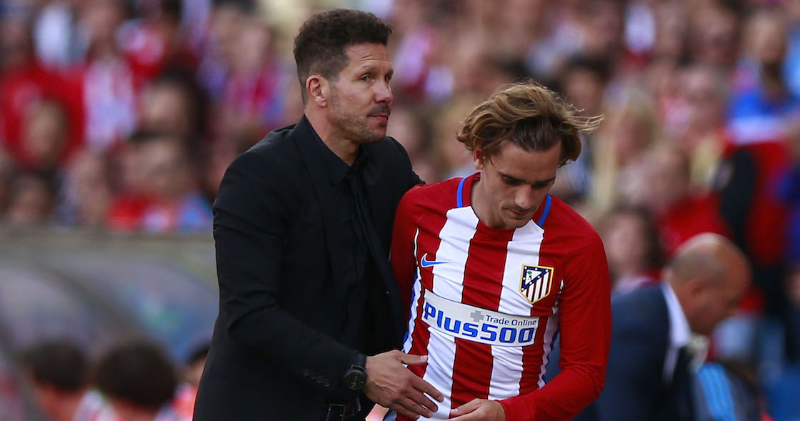 Antoine Griezmann aumentó su peor racha con Atlético Madrid