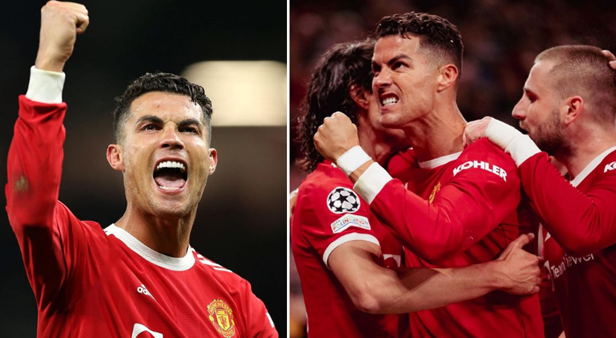 Cristiano Ronaldo celebró épica victoria del Manchester United: 
