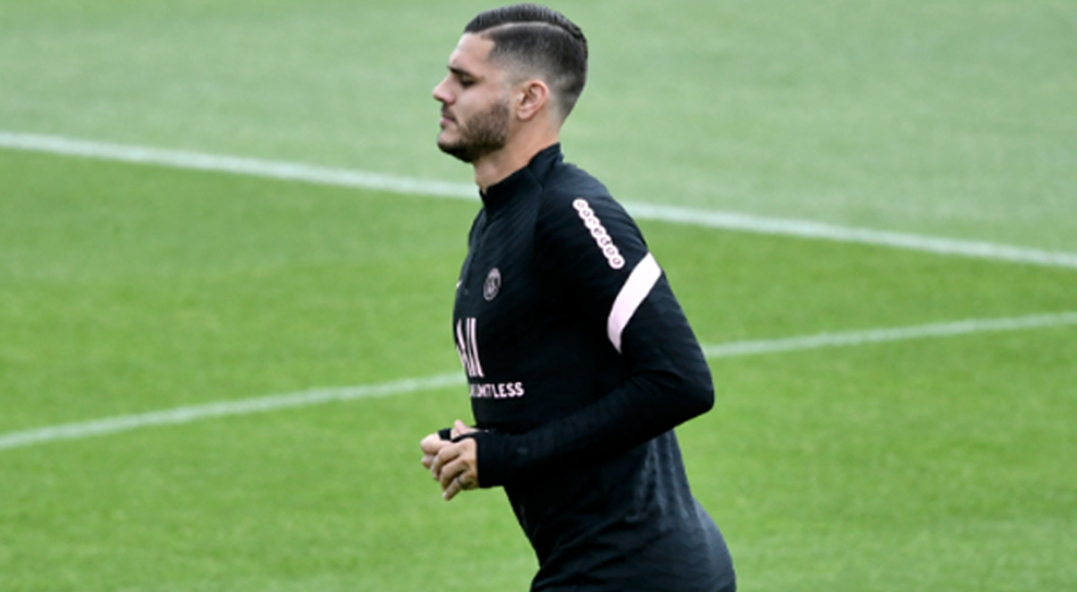 Se terminó la turbulencia: Mauro Icardi reapareció en los entrenamientos del PSG