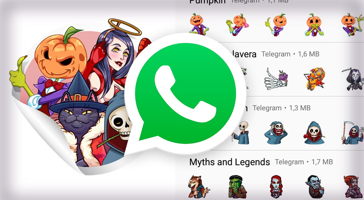 WhatsApp: Conoce dónde descargar los mejores stickers de Halloween para tus chats