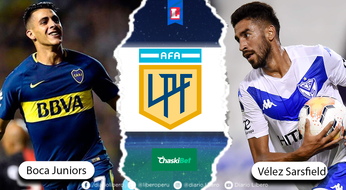 Ver partido Boca vs. Vélez EN VIVO ONLINE por Liga Profesional: PT 0-0 por la jornada 18