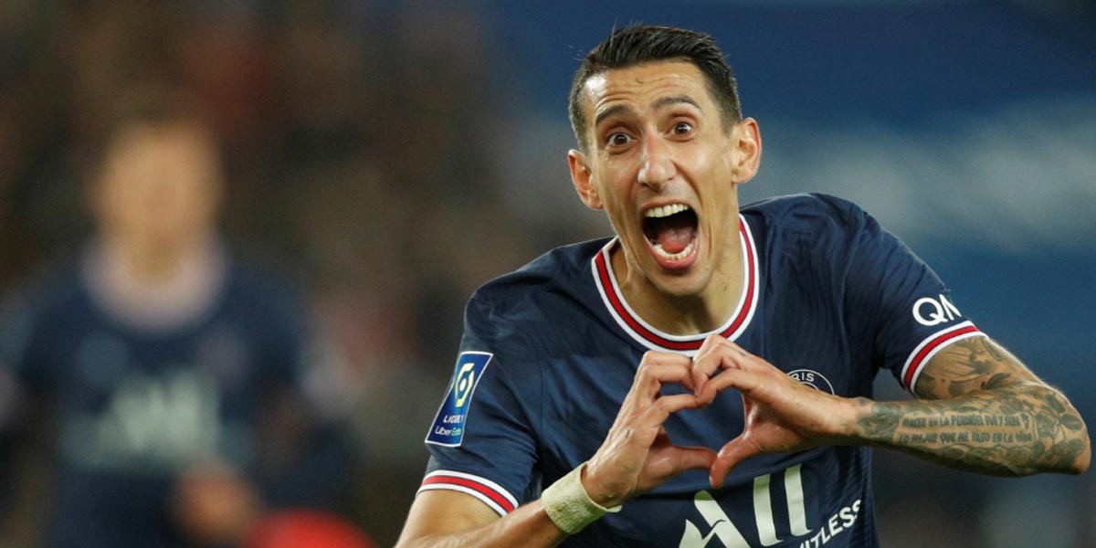 Con gran actuación de Di María, PSG derrotó 2-1 a Lille por la Ligue 1