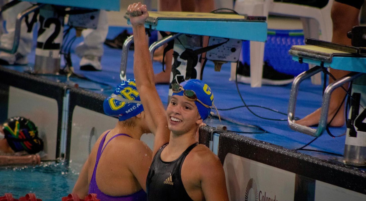 Alexia Sotomayor logra medalla de oro en Sudamericano Juvenil de Deportes Acuáticos