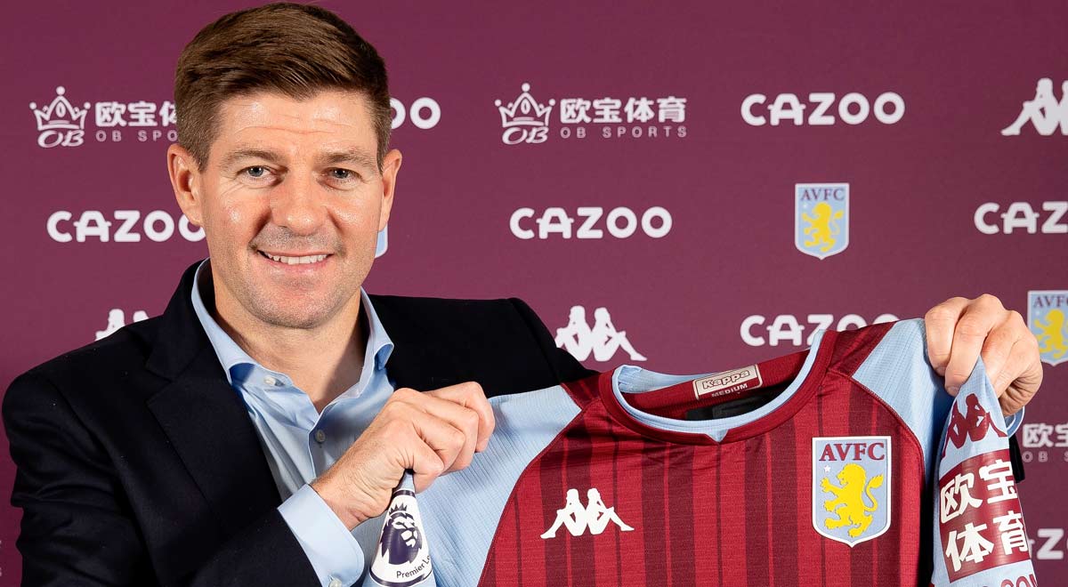 Steven Gerrard fue presentado como nuevo entrenador del Aston Villa