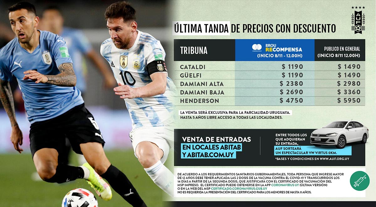 Argentina - Uruguay: cuándo se podrán comprar las entradas y que preció tendrán