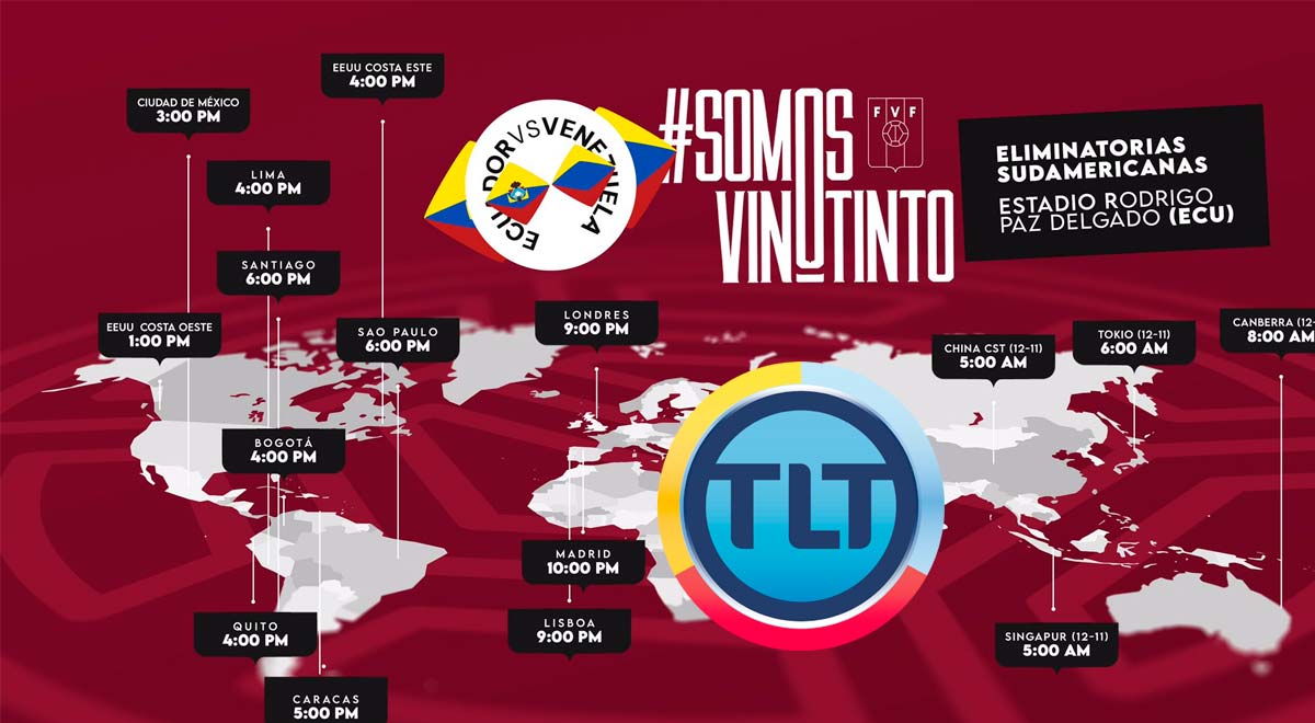 Ver TLT EN VIVO por Internet, Venezuela vs. Ecuador GRATIS por Eliminatorias