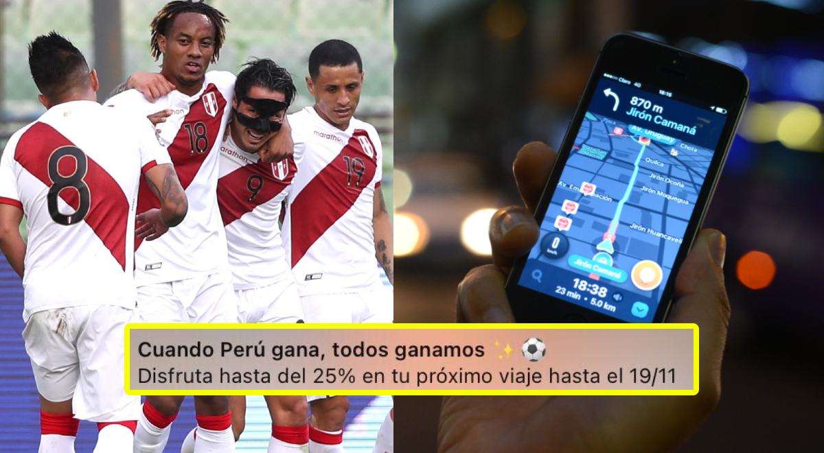 Empresa de taxis por aplicativo lanza oferta tras el triunfo de Perú
