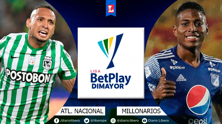 Alineaciones probables del clásico Atlético Nacional vs. Millonarios por Liga BetPlay
