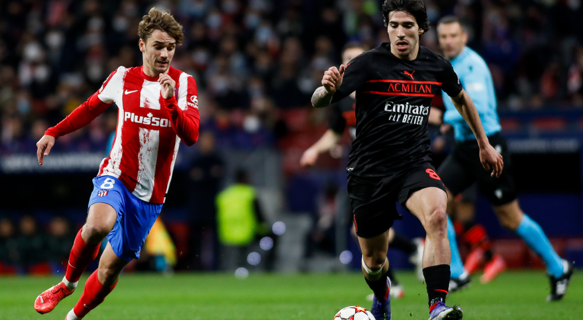 Atlético de Madrid vs. Milan VER EN VIVO: 2T, 0-0 por Champions League