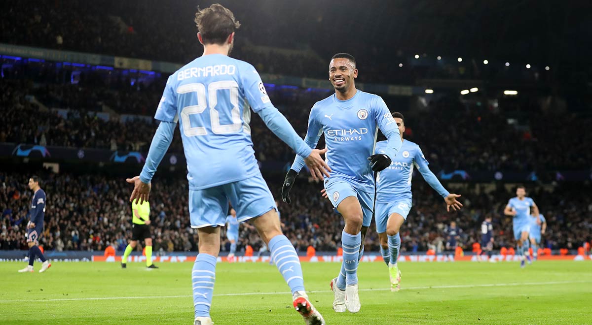 Manchester City venció 2-1 a PSG y aseguró el primer lugar de su grupo en Champions League