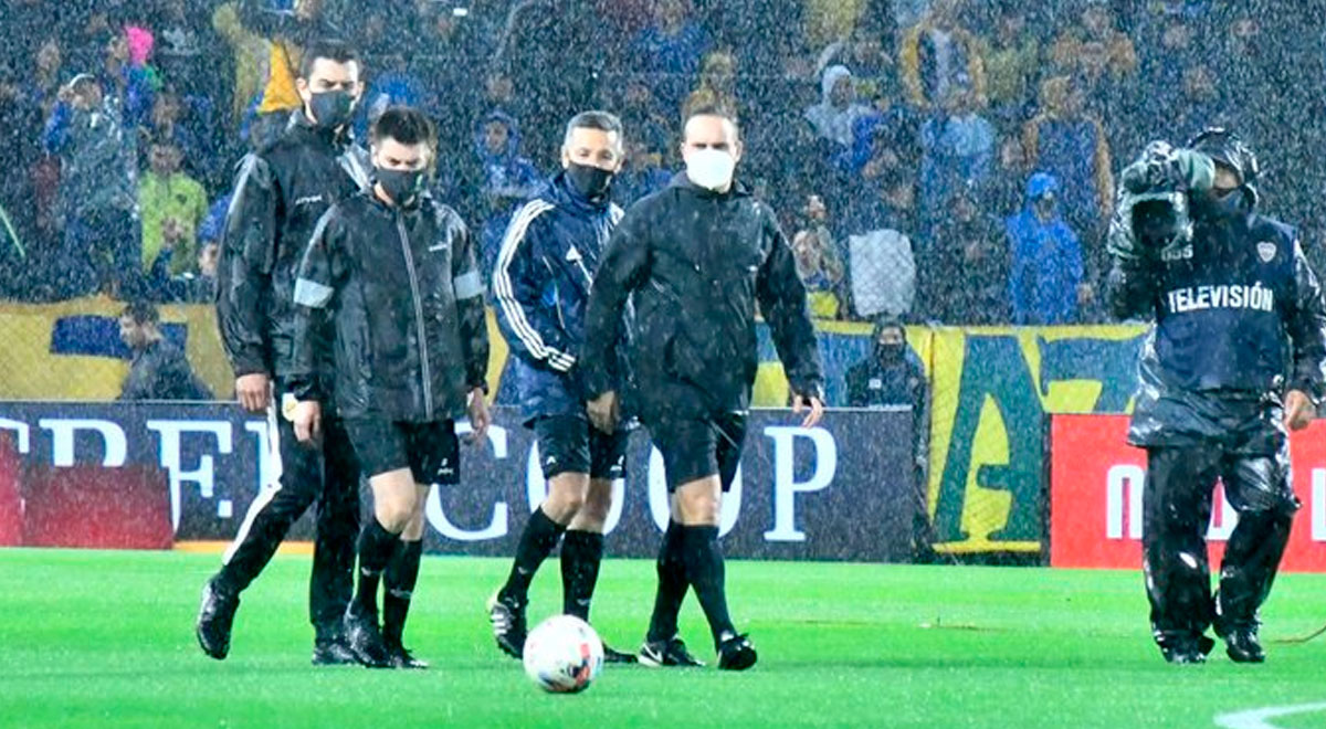 Boca Juniors vs. Newell's quedó suspendido por malas condiciones climáticas