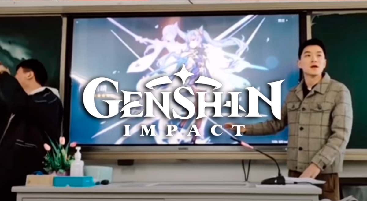 Genshin Impact: alumno pide ayuda a profesor con el gachapón