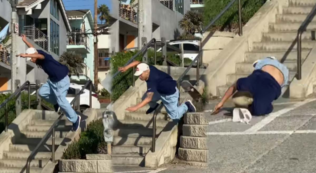 Angelo Caro sufrió traumática caída cuando realizaba una maniobra de skateboarding