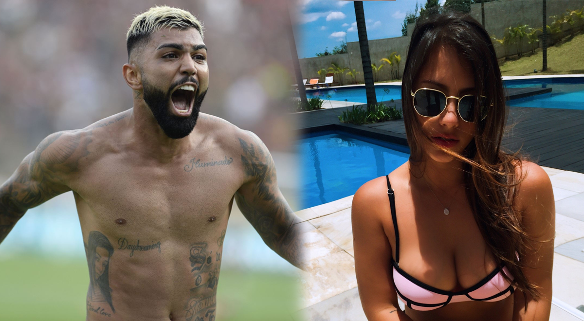 Gabriel Barbosa is caught 'partying' with a Brazilian model.