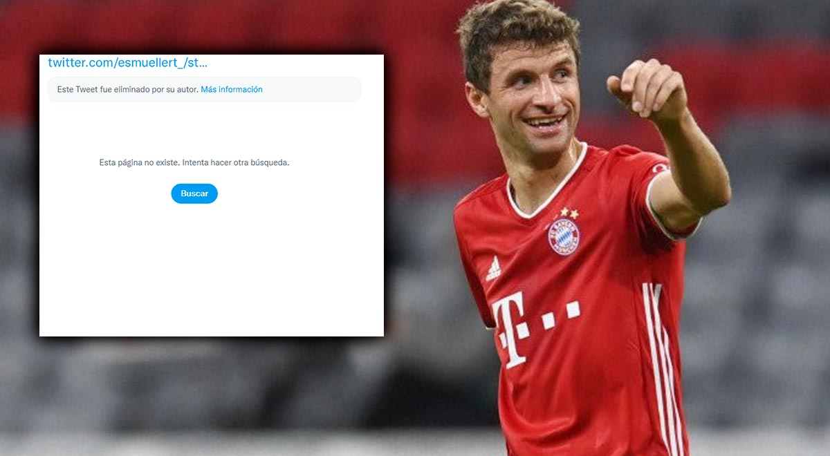 Bayern Munich 3-0 Barcelona: Muller throws a tweet against the 'culés', but then deletes it.