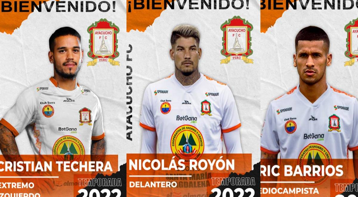 Ayacucho FC hace oficial la contratación de tres nuevos refuerzos extranjeros para la temporada 2022