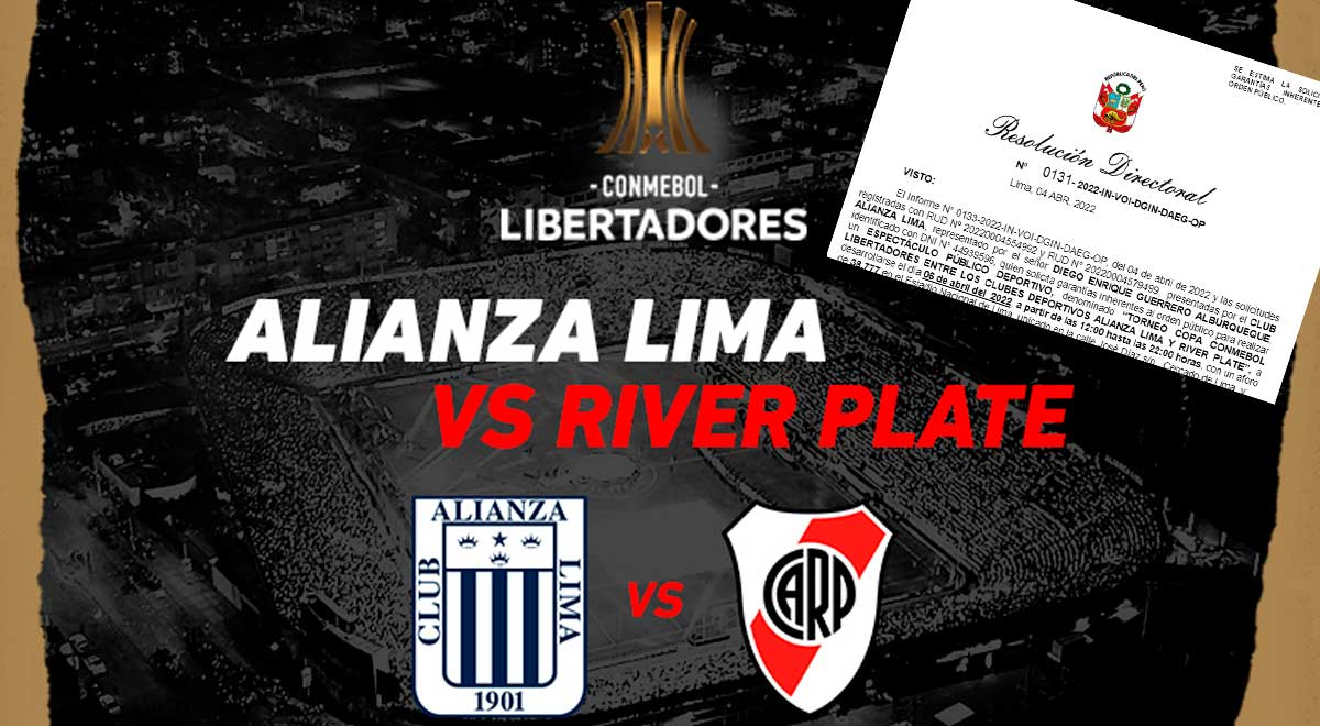 Alianza Lima vs. River: PNP dio garantías y el duelo se jugará con público en el Nacional