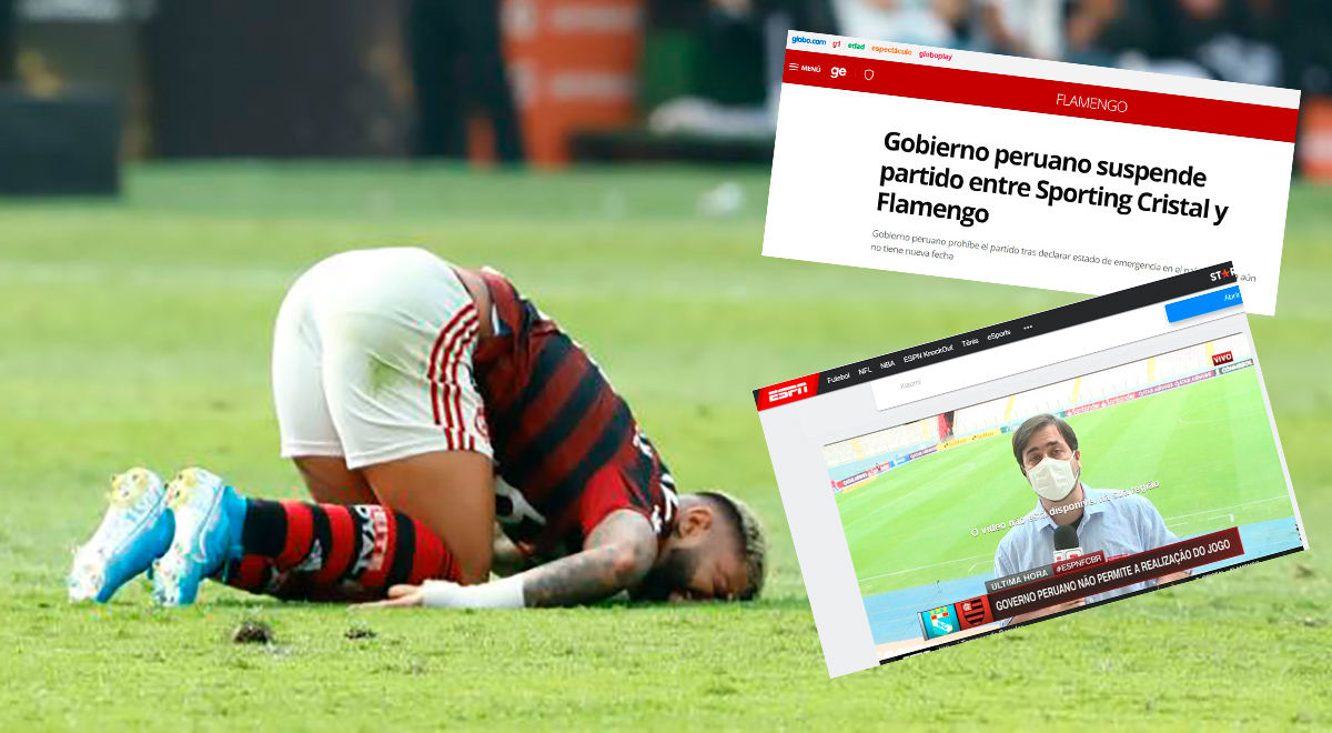 Prensa brasileña y su sorpresiva reacción tras suspensión del Sporting Cristal vs. Flamengo