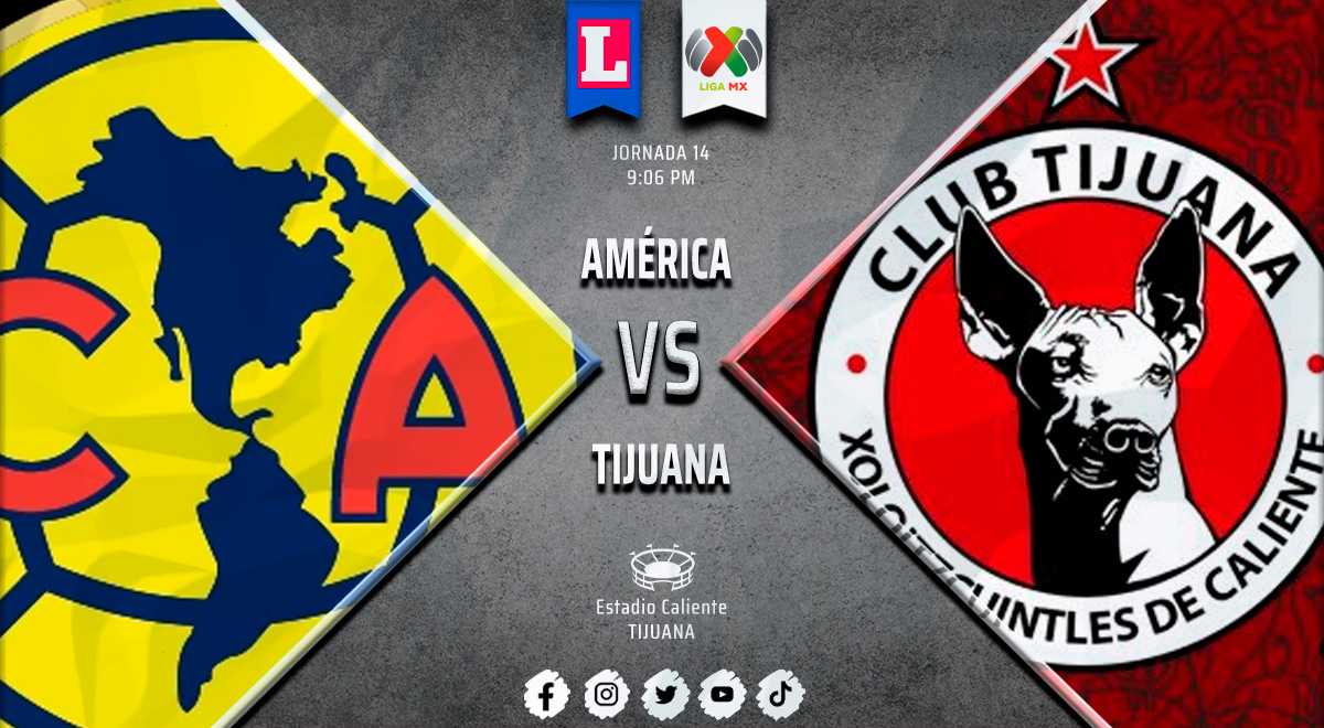 América vs. Tijuana EN VIVO: Horario y canal de TV para ver la Liga MX