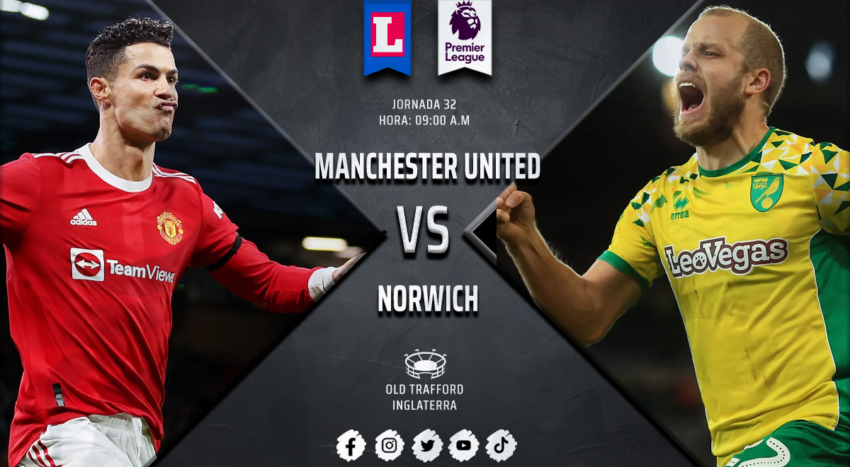 Manchester United vs. Norwich City EN VIVO: Horarios y canal de TV para ver Premier League