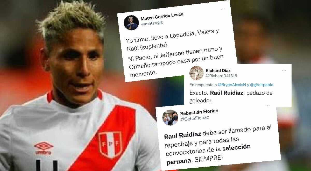 Hinchas piden el retorno de Raúl Ruidíaz a la Selección Peruana