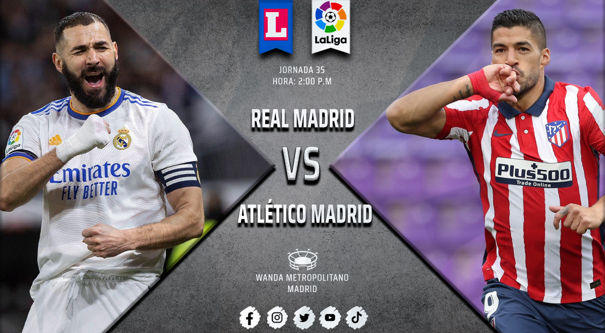 ¿En qué canal se transmite el partido de Real Madrid vs. Atlético Madrid por LaLiga?