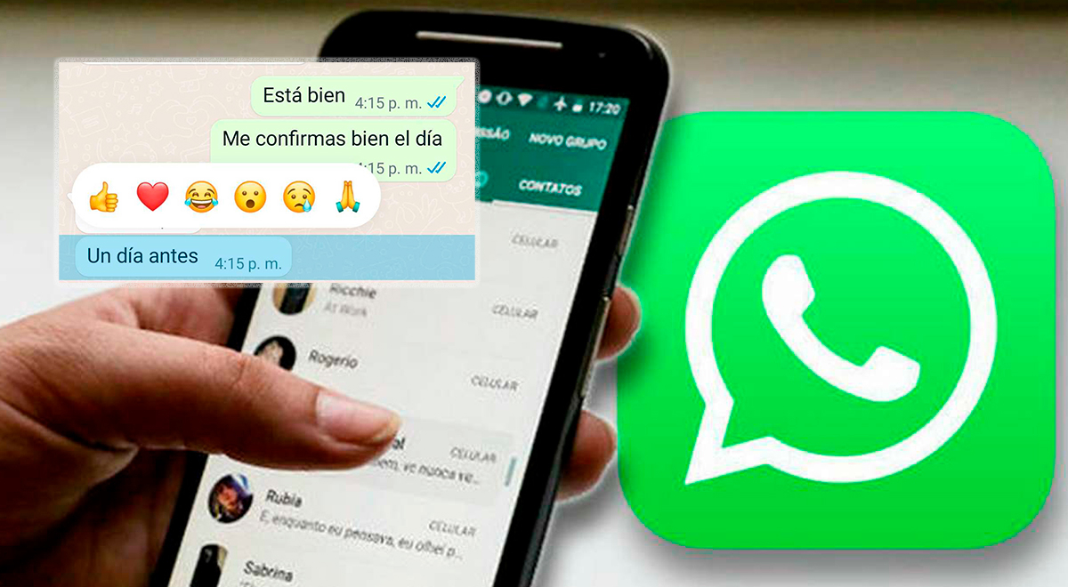 WhatsApp incluye reacciones a sus chat al mismo estilo de Facebook Messenger