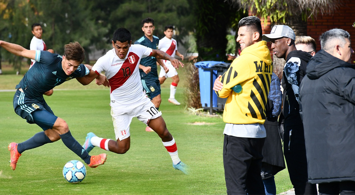 Advíncula y Zambrano alentaron a la Selección Peruana Sub-20 en Argentina