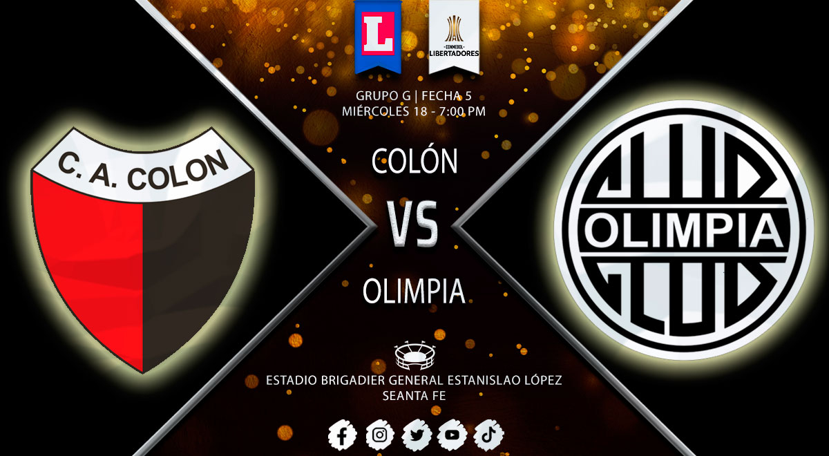 ➤ Colón vs. Olimpia EN VIVO: ¿Dónde y a qué hora será el partido por Copa Libertadores 2022?