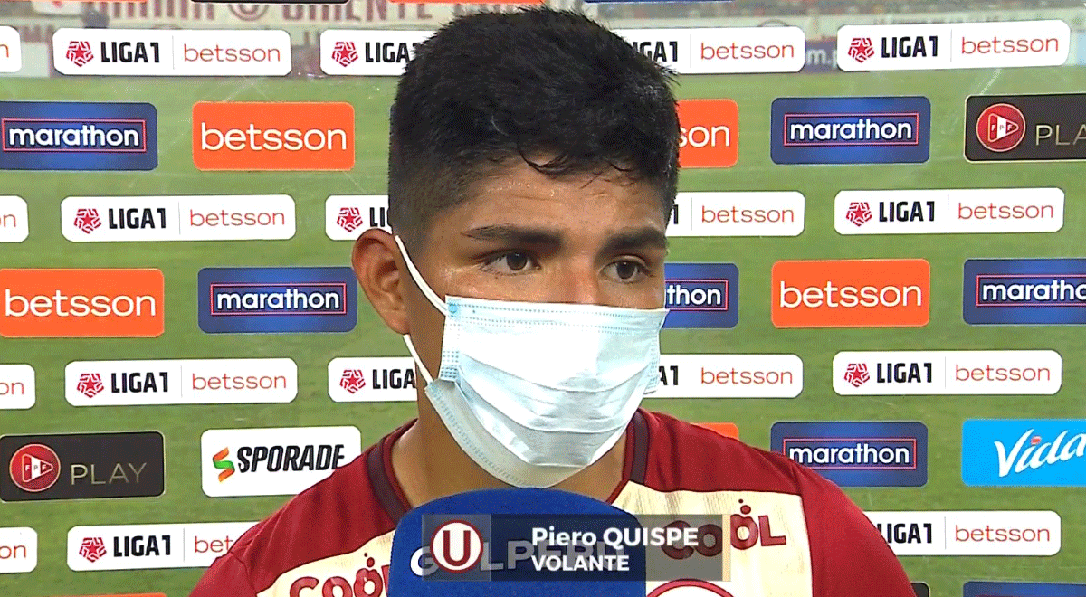 Piero Quispe tras el empate de Universitario: 