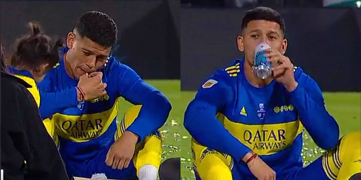 Boca Juniors: Users question Marcos Rojo's unique celebration after winning the title.