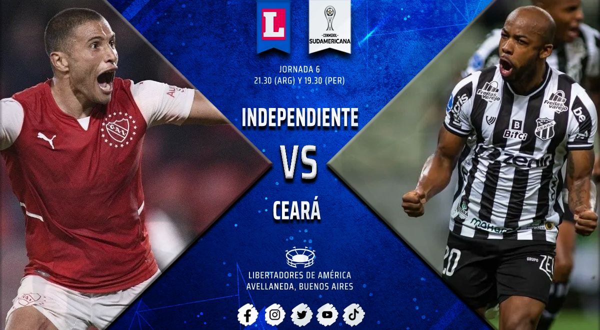 Independiente vs. Ceará: horarios y canales de TV para ver partido por Copa Sudamericana