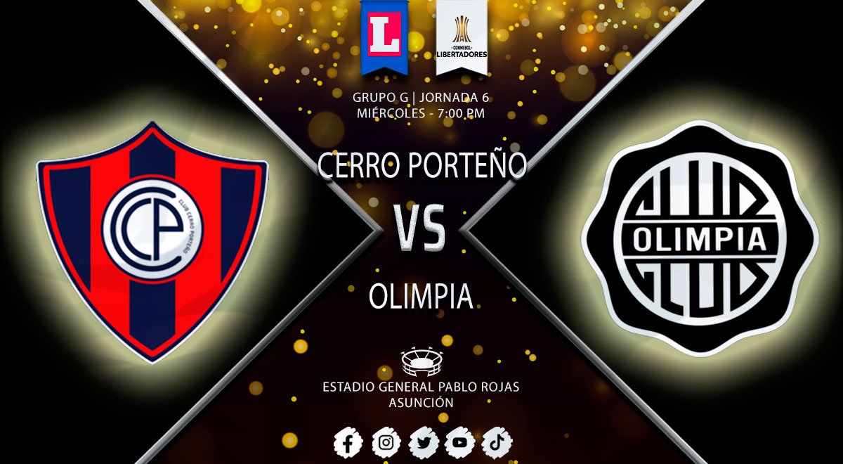 Via ESPN and Star Plus: Cerro Porteño vs. Olimpia for matchday 6 of the Copa Libertadores.