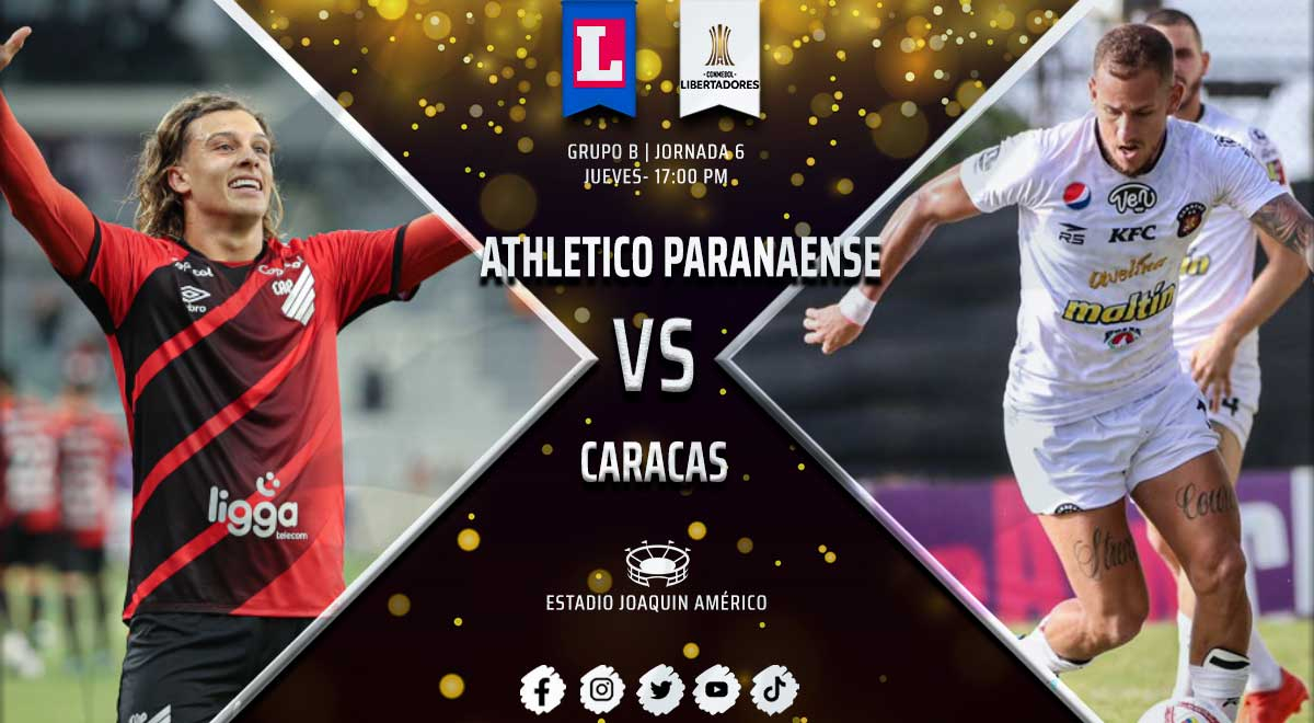 Paranaense 5-1 Caracas EN VIVO: sigue la transmisión del partido por la Libertadores 2022