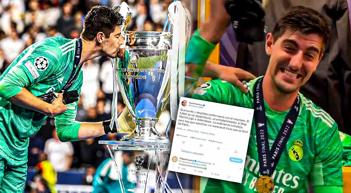 Real Madrid: Courtois se burla de periodista de ESPN tras ganar la Champions League