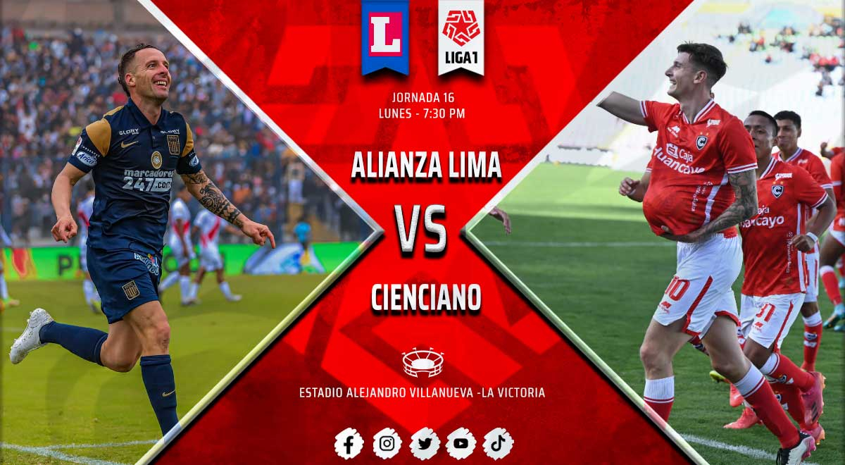 Alianza Lima vs Cienciano EN VIVO 1-0: en directo, ver partido por la fecha 16