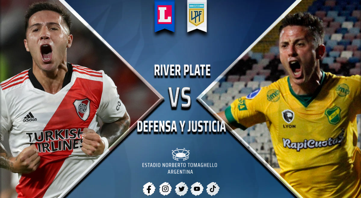 ◉ River Plate - Defensa y Justicia, en vivo: por la Liga Profesional Argentina, en directo