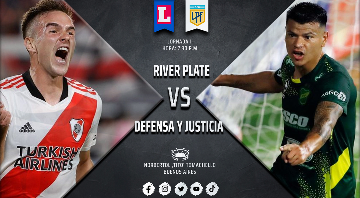 ➤ River Plate vs. Defensa y Justicia vía ESPN EN VIVO: transmisión de la Liga Profesional