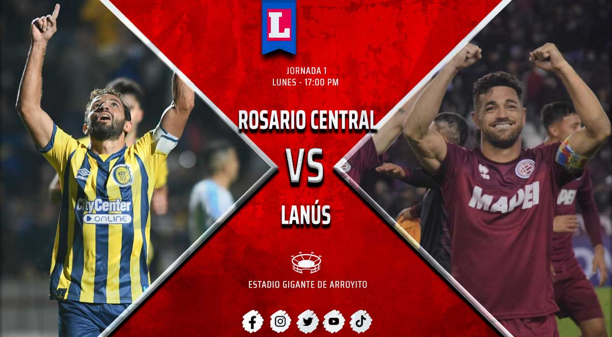 Rosario Central vs. Lanús en vivo: horario y canal TV para ver Liga Argentina