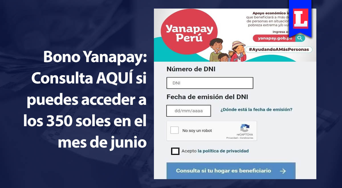 Bono Yanapay 2022 LINK De Consulta Para Saber Si Puedes Acceder A Los