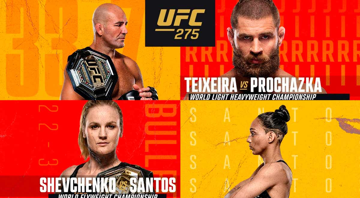 UFC 275 EN VIVO: revisa toda la cartelera, horario y canal de TV para ver este magistral evento