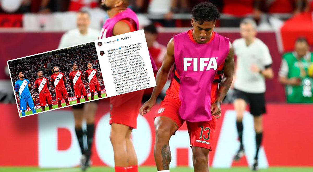 Renato Tapia expresó su sentir tras no clasificar al Mundial Qatar 2022: 