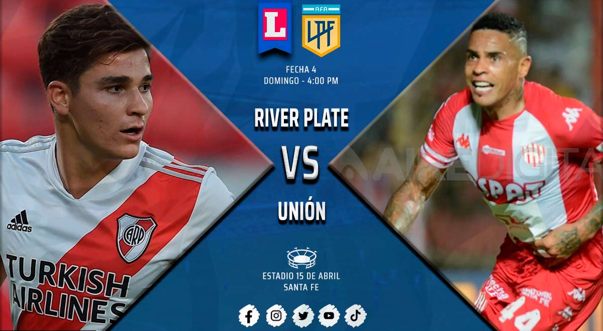 River Plate vs. Unión EN VIVO: ¿A qué hora juegan y dónde ver la Liga Argentina?