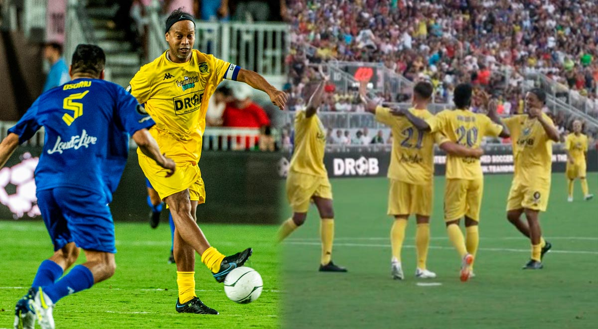 Destreza brasileña y categoría argentina: Ronaldinho combina con Vinicius para gol de Dybala