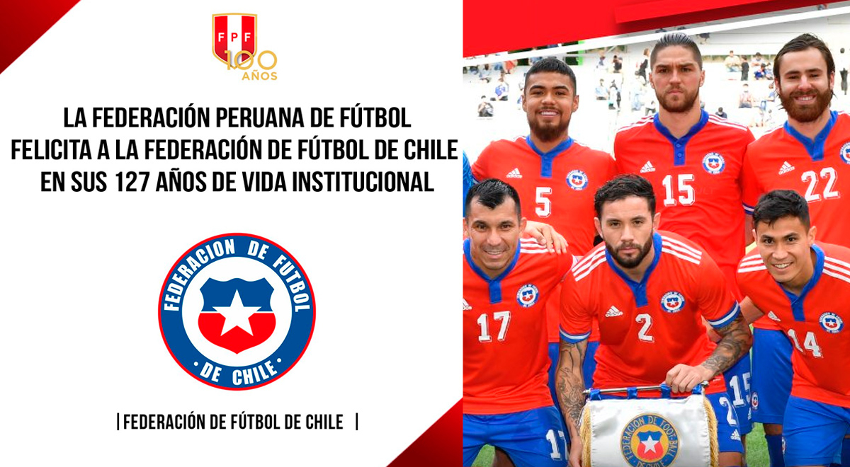 El afectuoso saludo de la FPF para su similar de Chile: 